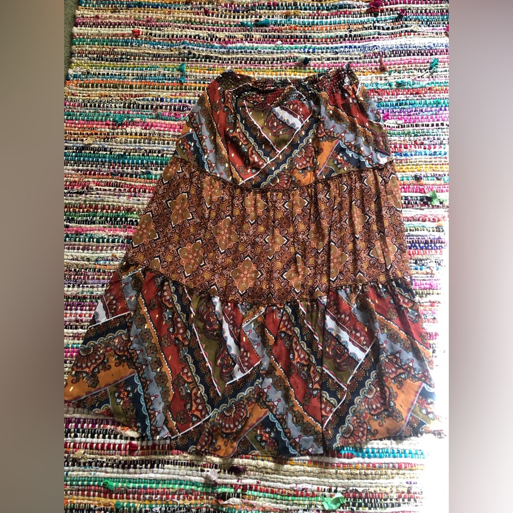 Woman printed skirt